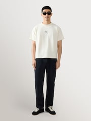 Percival White Wildlands Oversized Graphic Print T-Shirt - Image 3 of 8