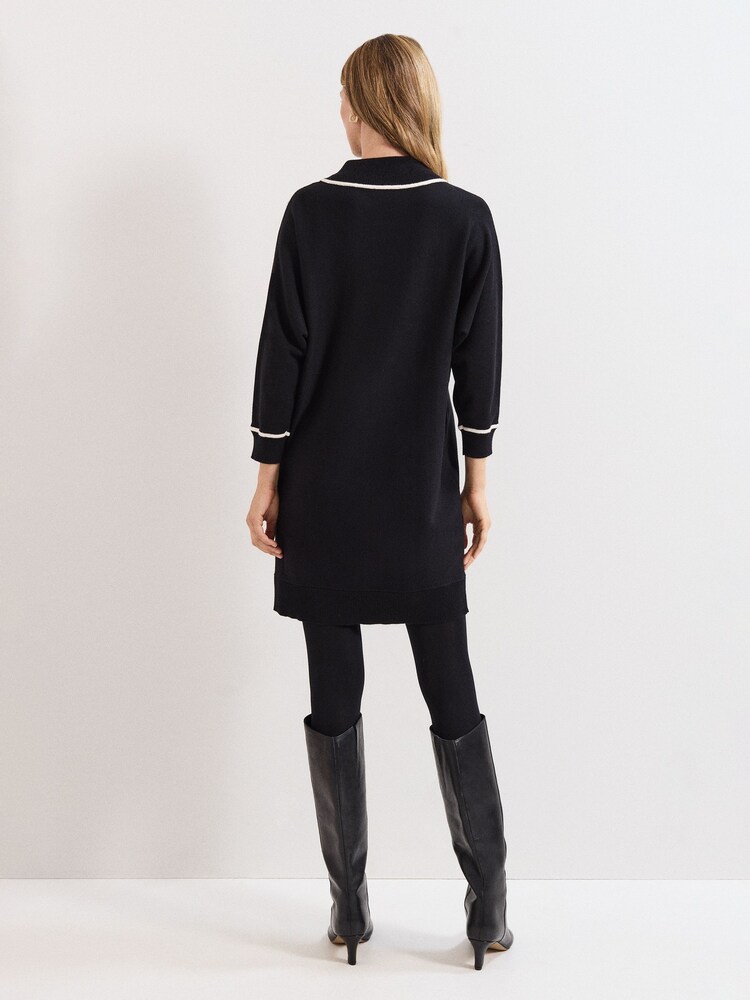 Phase Eight Black Hallie Dress - Image 2 of 7 Phase Eight Black Hallie Dress - Image 2 of 7