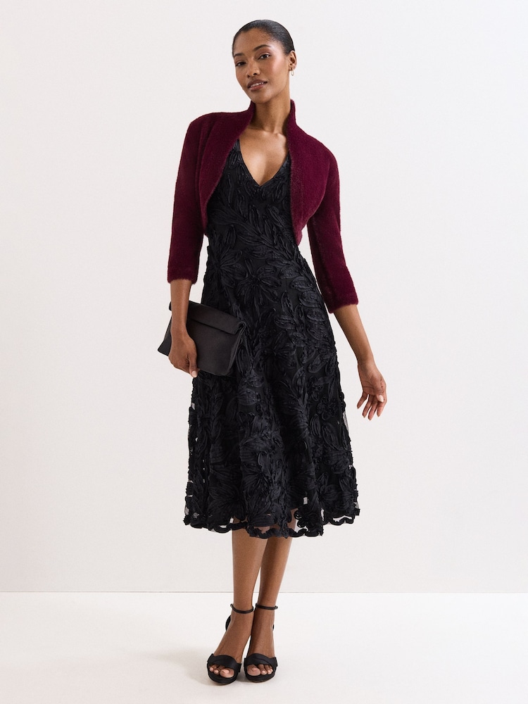 Buy Phase Eight Red Fay Fluffy Bolero Jacket from Next USA