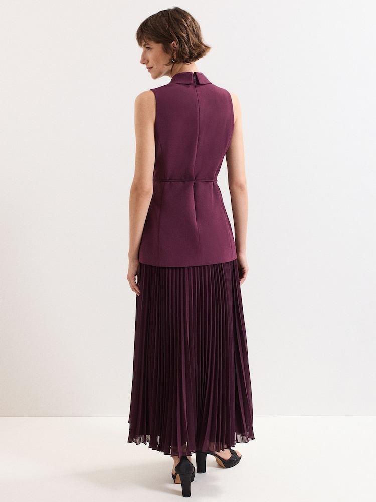 Phase Eight Red Becky Midi Dress - Image 2 of 7