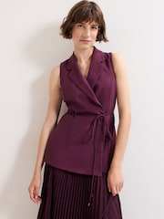 Phase Eight Red Becky Midi Dress - Image 3 of 7