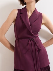Phase Eight Red Becky Midi Dress - Image 4 of 7
