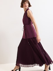 Phase Eight Red Becky Midi Dress - Image 5 of 7