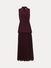 Phase Eight Red Becky Midi Dress - Image 7 of 7