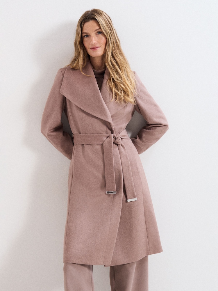 Phase Eight Natural Nicci Wool Coat - Image 1 of 7 Phase Eight Natural Nicci Wool Coat - Image 1 of 7