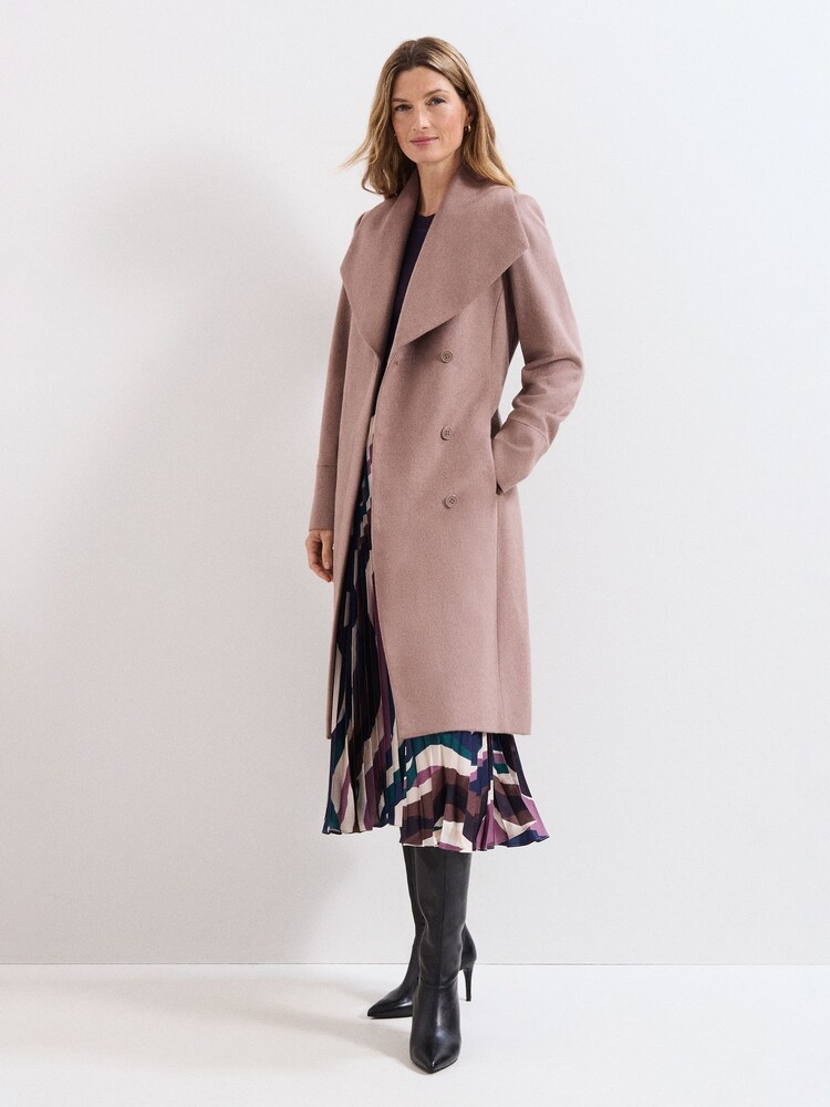 Phase Eight Natural Nicci Wool Coat - Image 7 of 7 Phase Eight Natural Nicci Wool Coat - Image 7 of 7
