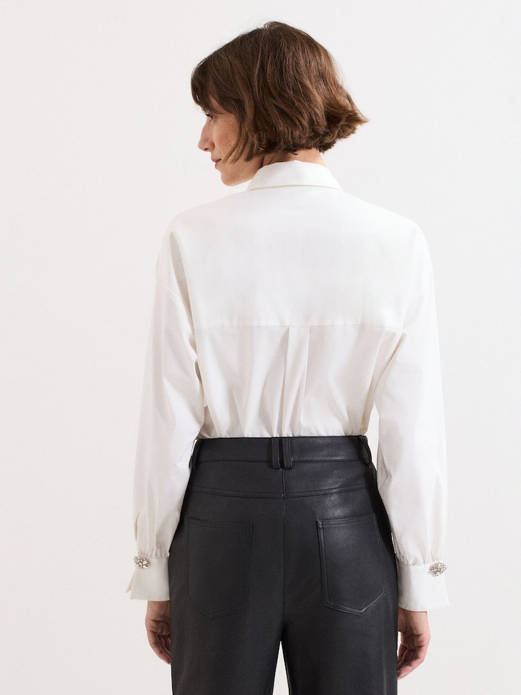 Phase Eight White Dorothy Shirt - Image 2 of 6 Phase Eight White Dorothy Shirt - Image 2 of 6