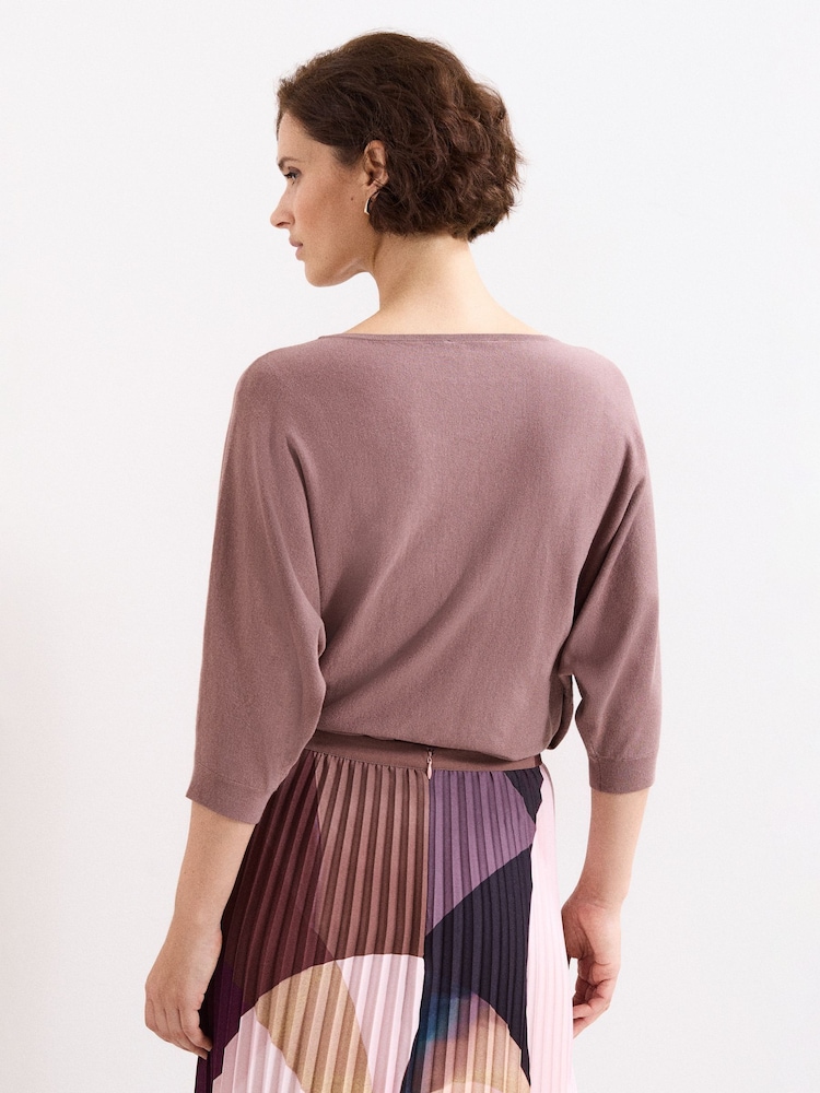 Phase Eight Brown Cristine Knit Jumper - Image 2 of 6