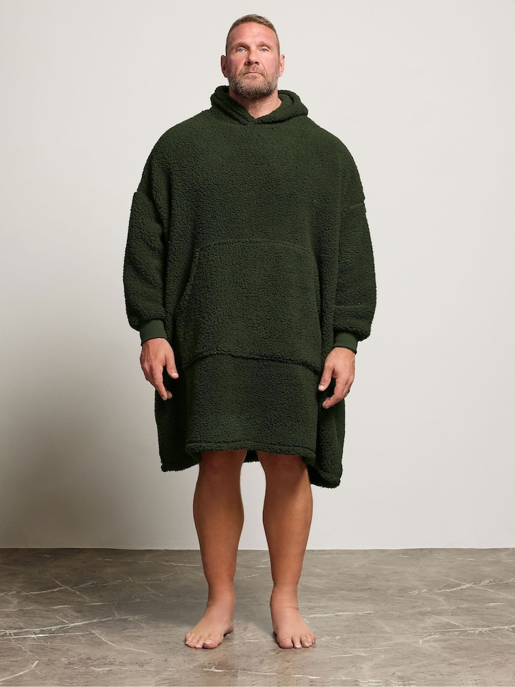 BadRhino Big & Tall Green Blanket Hoodie - Image 1 of 5