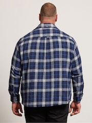 BadRhino Big & Tall Blue Checked Shirt - Image 2 of 6
