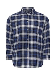 BadRhino Big & Tall Blue Checked Shirt - Image 5 of 6