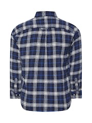 BadRhino Big & Tall Blue Checked Shirt - Image 6 of 6