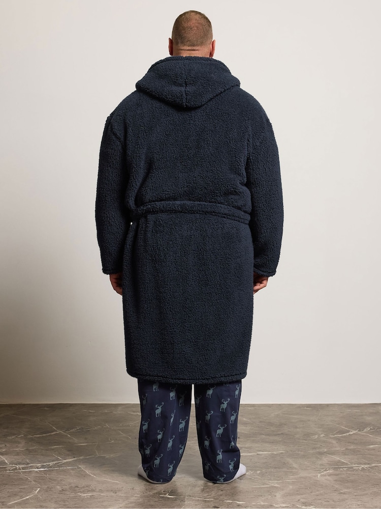 BadRhino Big & Tall Blue Heavy Borg Robe - Image 2 of 5