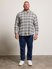 BadRhino Big & Tall White Checked Shirt - Image 2 of 6