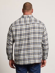 BadRhino Big & Tall White Checked Shirt - Image 3 of 6