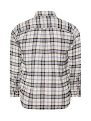 BadRhino Big & Tall White Checked Shirt - Image 6 of 6
