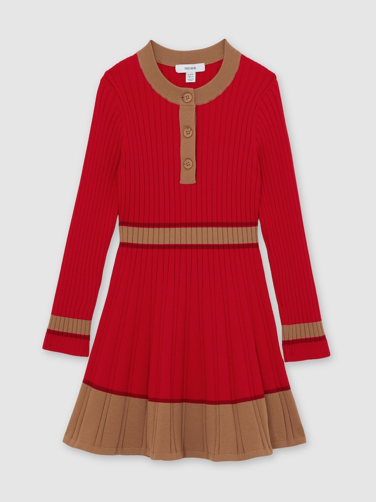 Reiss Red Holly Dress - Image 1 of 5