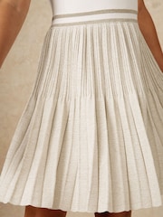 Reiss Zoe Metallic-Knit Pleated Dress - Bild 4 von 6