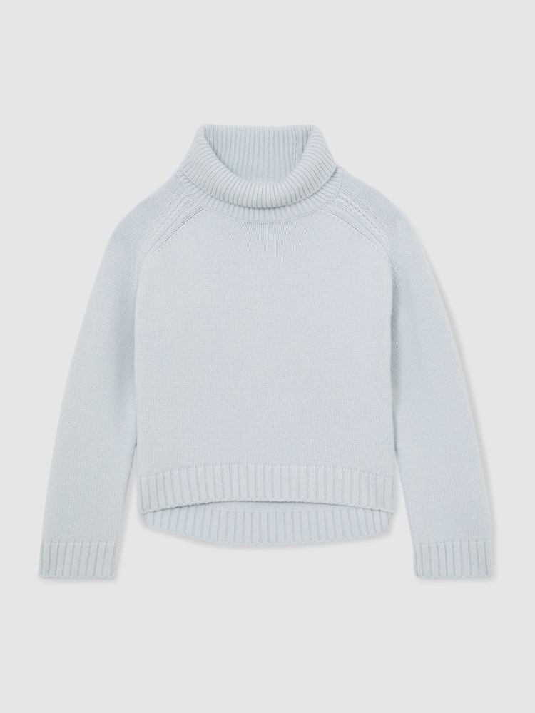 Reiss Pale Blue Bronte Jumper - Image 2 of 5 Reiss Pale Blue Bronte Jumper - Image 2 of 5