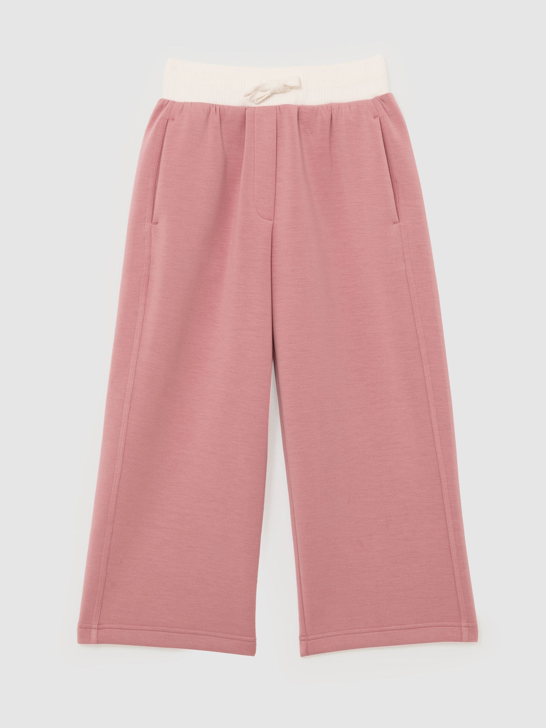 Reiss Rose Wide-leg Interlock Drawstring Joggers In Multi