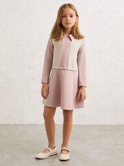 Reiss Neutral Marling Dress - Image 1 of 4