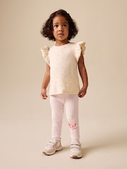 Pink Ballerina Embellished Leggings (3mths-7yrs) - Image 1 of 6