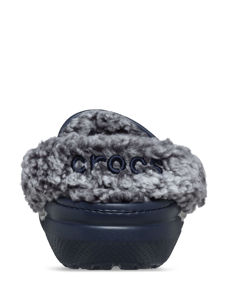 Crocs Blue Classic Fleece Lined Clogs - Image 4 of 4 Crocs Blue Classic Fleece Lined Clogs - Image 4 of 4