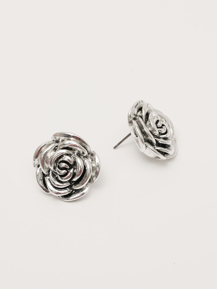 Mood Floral Stud Earrings - صورة 2 من 4 Mood Floral Stud Earrings - صورة 2 من 4