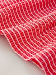Red Stripe Strappy Crinkle Summer Dress (3-16yrs) - Image 8 of 8