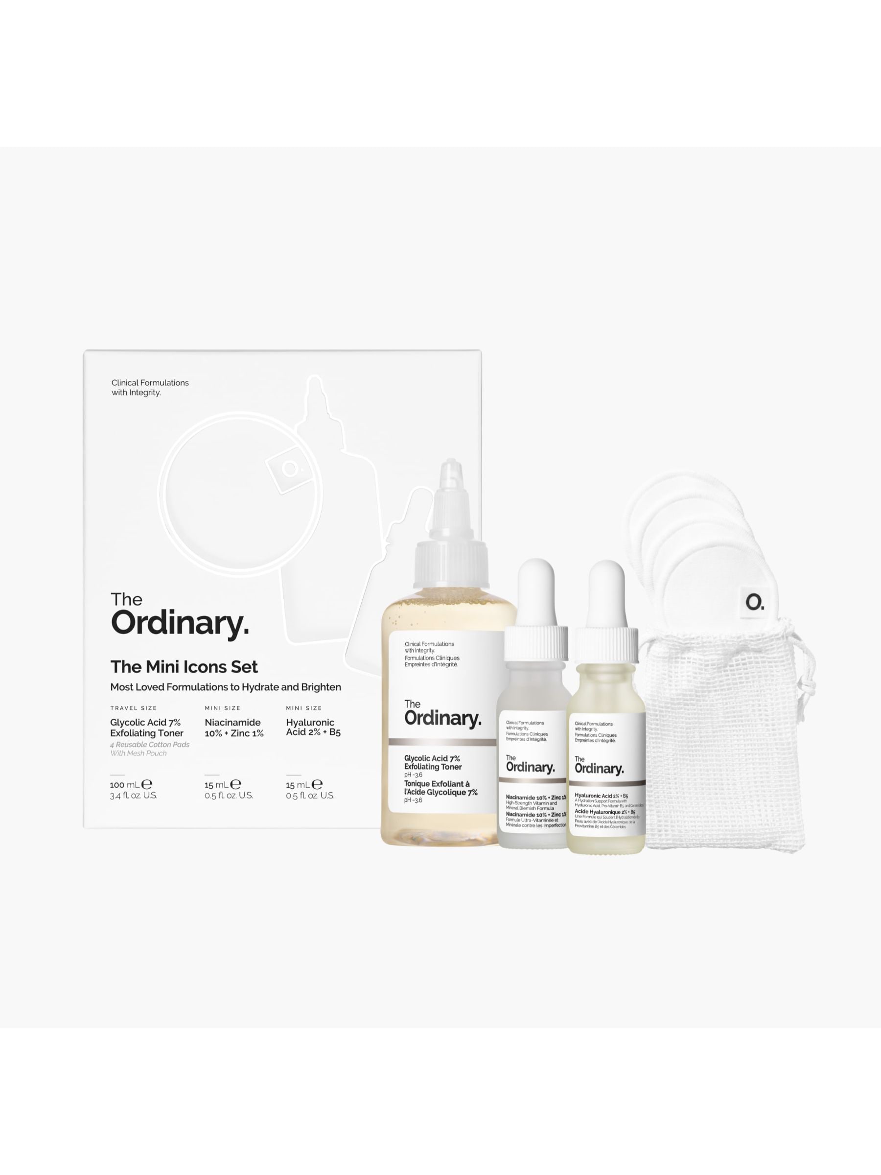 The Ordinary Mini Icons Gift Set with Glycolic Acid Toner