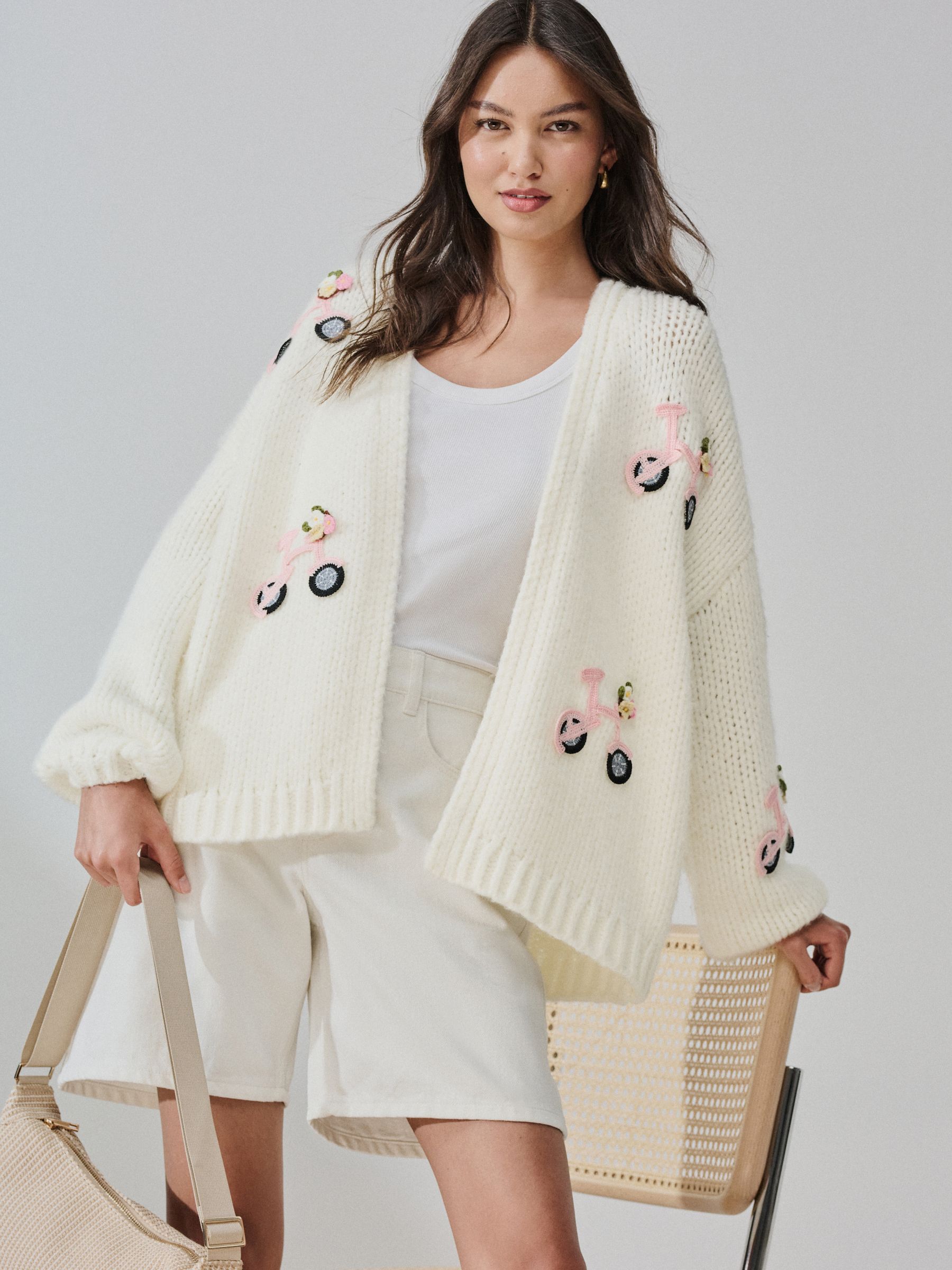 DIANTE BULKY KNIY OVER CARDIGAN【新品】 Chunky Knit Oversized Cardigan Sweater – SAACHI