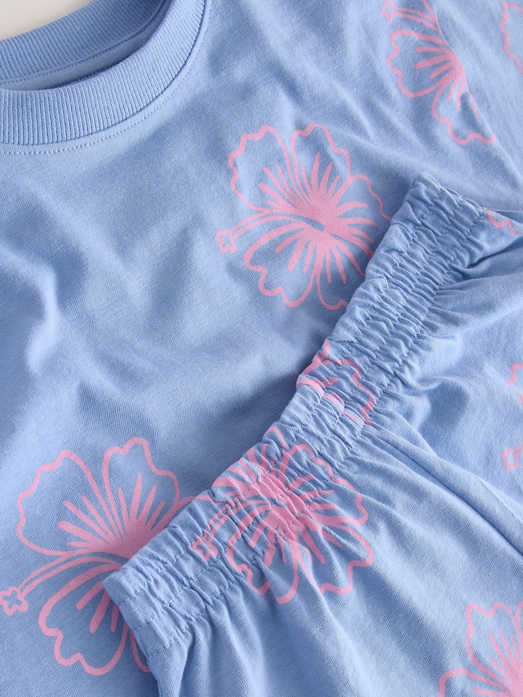 Pink/Blue Short Pyjamas 3 Pack (3-16yrs) - Image 12 of 12 Pink/Blue Short Pyjamas 3 Pack (3-16yrs) - Image 12 of 12