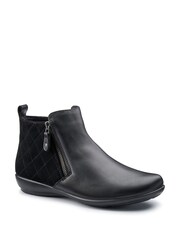 Hotter Black Extra Wide Fit Winchester Zip Boots - Image 2 of 4