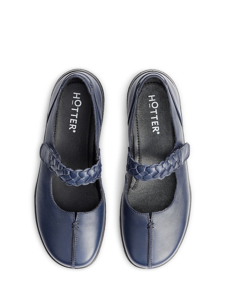 Hotter Blue Wide Fit Shake II Touch-Fastening Shoes - Image 4 of 4