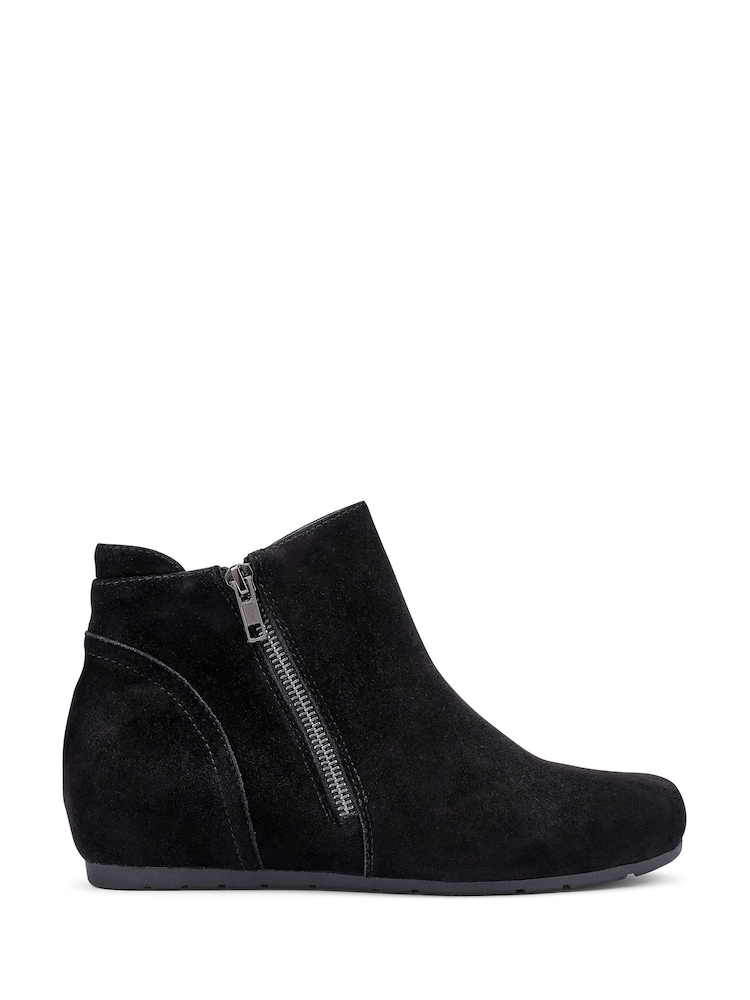 Hotter Black Regular Fit Avebury Zip Boots - Image 1 of 4