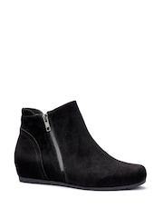 Hotter Black Regular Fit Avebury Zip Boots - Image 4 of 4