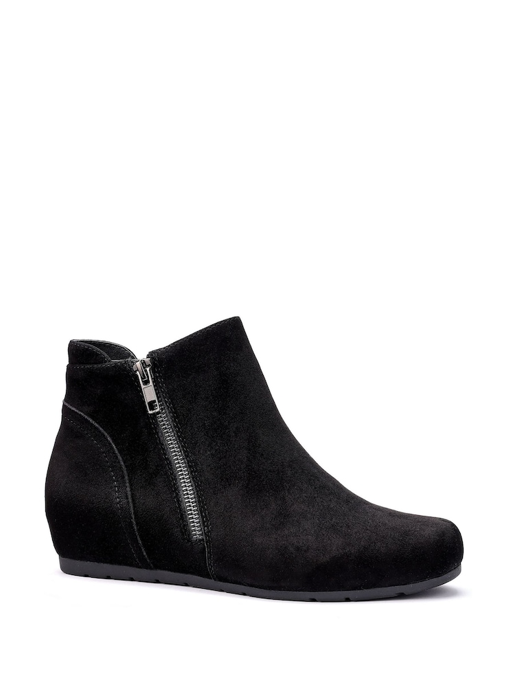 Hotter Black Regular Fit Avebury Zip Boots - Image 4 of 4
