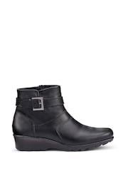 Hotter Black Regular Fit Foxton Zip Boots - Image 1 of 4