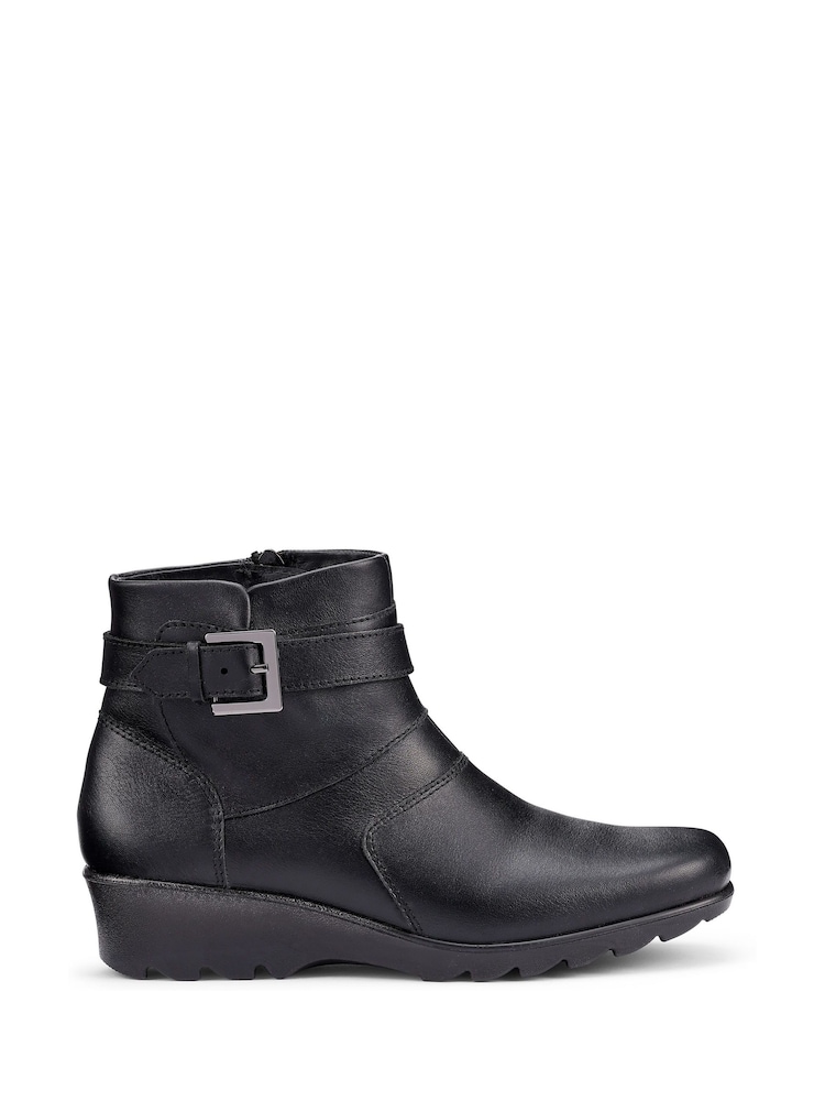 Hotter Black Regular Fit Foxton Zip Boots - Image 1 of 4 Hotter Black Regular Fit Foxton Zip Boots - Image 1 of 4