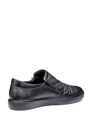 Hotter Black Wide Fit Poppy Slip-On/Zip Shoes - Image 2 of 4