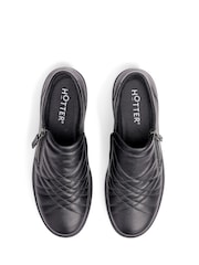 Hotter Black Wide Fit Poppy Slip-On/Zip Shoes - Image 4 of 4