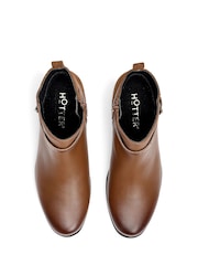 Hotter Brown Regular Fit Haydock Zip Boots - Image 4 of 4
