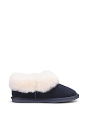 Hotter Navy Regular Fit Hug Slip-On Slippers - Imagen 1 de 4