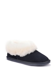 Hotter Navy Regular Fit Hug Slip-On Slippers - Imagen 2 de 4