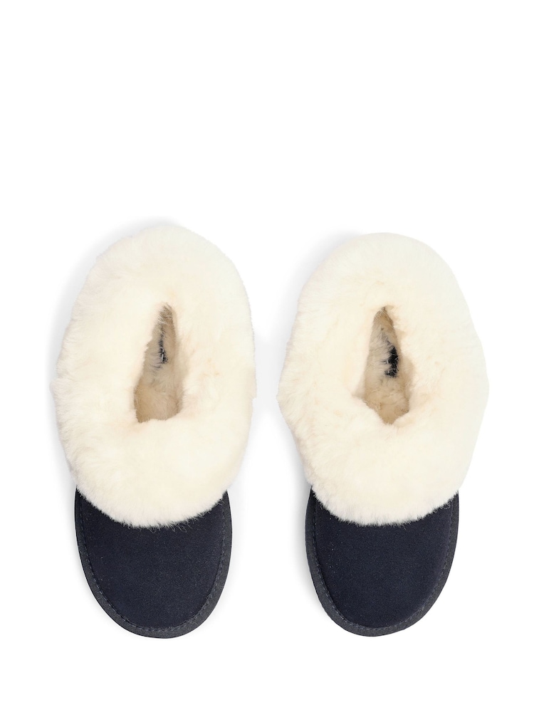 Hotter Blue Navy Regular Fit Hug Slip-On Slippers - Image 4 of 4 Hotter Blue Navy Regular Fit Hug Slip-On Slippers - Image 4 of 4