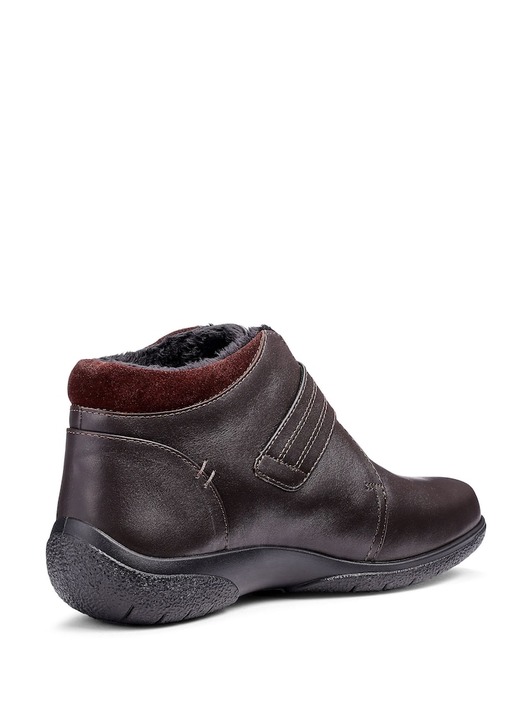 Hotter Brown Regular Fit Muse Touch-Fastening Boots - Image 2 of 4 Hotter Brown Regular Fit Muse Touch-Fastening Boots - Image 2 of 4