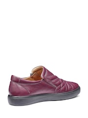 Hotter Red Wide Fit Poppy Slip-On Zip Shoes - Image 3 of 4