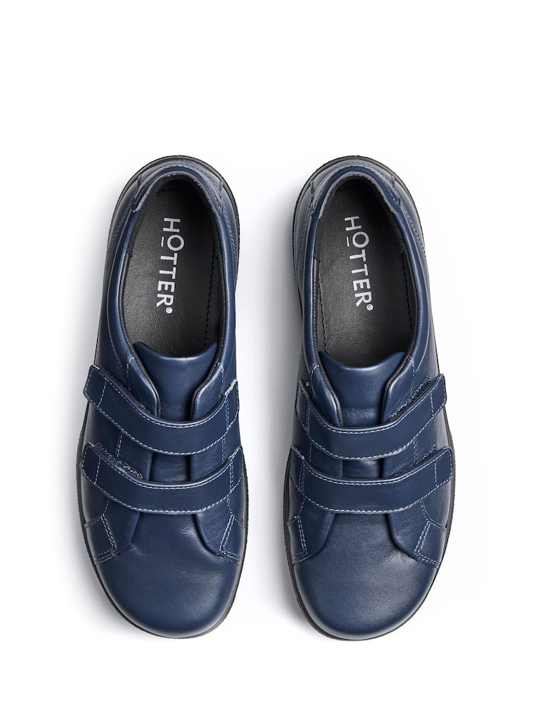 Hotter Blue Wide Fit Leap II Touch-Fastening Shoes - Image 4 of 4