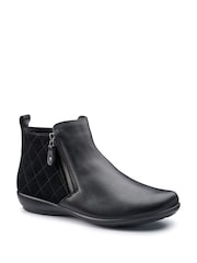 Hotter Black Wide  Fit Winchester Zip Boots - Image 2 of 4