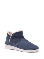 Hotter Blue Regular Fit Adore Slip-On Slippers - Image 2 of 4